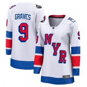 Women's Adam Graves New York Rangers Fanatics Branded Breakaway White 2024 Stadium Series Jersey