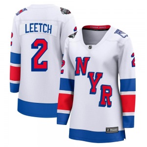 Women's Brian Leetch New York Rangers Fanatics Branded Breakaway White 2024 Stadium Series Jersey