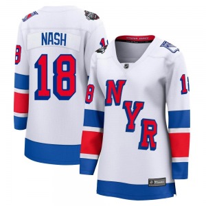 Women's Riley Nash New York Rangers Fanatics Branded Breakaway White 2024 Stadium Series Jersey