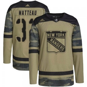Stephane Matteau New York Rangers Adidas Authentic Camo Military Appreciation Practice Jersey