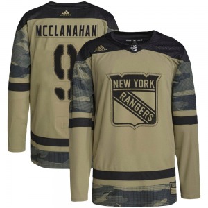Rob Mcclanahan New York Rangers Adidas Authentic Camo Military Appreciation Practice Jersey