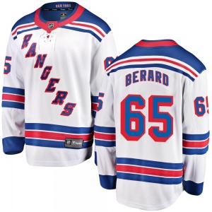 Youth Brett Berard New York Rangers Fanatics Branded Breakaway White Away Jersey