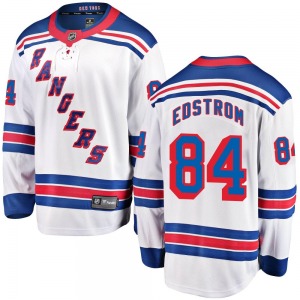 Youth Adam Edstrom New York Rangers Fanatics Branded Breakaway White Away Jersey