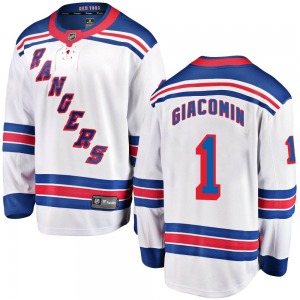 Youth Eddie Giacomin New York Rangers Fanatics Branded Breakaway White Away Jersey