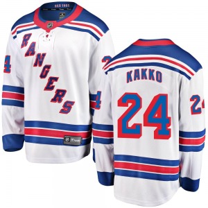 Youth Kaapo Kakko New York Rangers Fanatics Branded Breakaway White Away Jersey