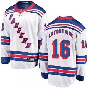 Youth Pat Lafontaine New York Rangers Fanatics Branded Breakaway White Away Jersey