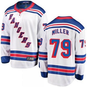 Youth K'Andre Miller New York Rangers Fanatics Branded Breakaway White Away Jersey