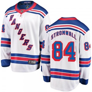 Youth Malte Stromwall New York Rangers Fanatics Branded Breakaway White Away Jersey