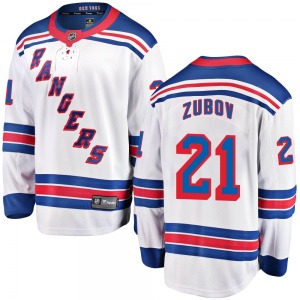 Youth Sergei Zubov New York Rangers Fanatics Branded Breakaway White Away Jersey