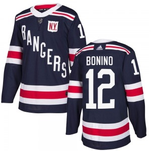 Youth Nick Bonino New York Rangers Adidas Authentic Navy Blue 2018 Winter Classic Home Jersey