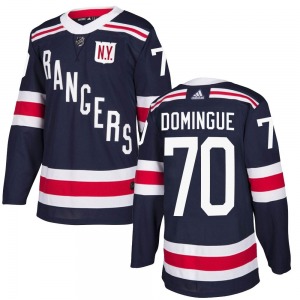 Youth Louis Domingue New York Rangers Adidas Authentic Navy Blue 2018 Winter Classic Home Jersey