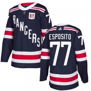 Youth Phil Esposito New York Rangers Adidas Authentic Navy Blue 2018 Winter Classic Home Jersey