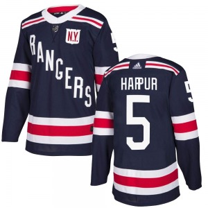 Youth Ben Harpur New York Rangers Adidas Authentic Navy Blue 2018 Winter Classic Home Jersey