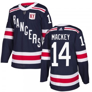 Youth Connor Mackey New York Rangers Adidas Authentic Navy Blue 2018 Winter Classic Home Jersey