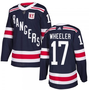 Youth Blake Wheeler New York Rangers Adidas Authentic Navy Blue 2018 Winter Classic Home Jersey