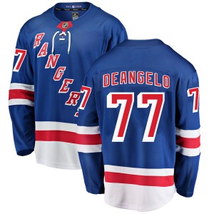 Youth Tony DeAngelo New York Rangers Fanatics Branded Breakaway Blue Home Jersey