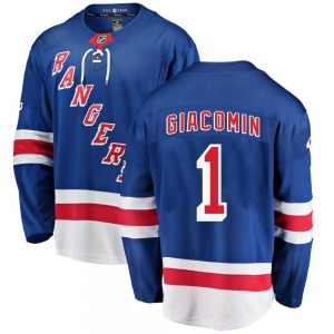 Youth Eddie Giacomin New York Rangers Fanatics Branded Breakaway Blue Home Jersey