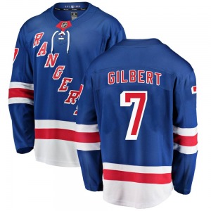 Youth Rod Gilbert New York Rangers Fanatics Branded Breakaway Blue Home Jersey