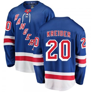 Youth Chris Kreider New York Rangers Fanatics Branded Breakaway Blue Home Jersey