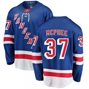 Youth George Mcphee New York Rangers Fanatics Branded Breakaway Blue Home Jersey