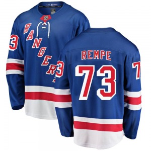 Youth Matt Rempe New York Rangers Fanatics Branded Breakaway Blue Home Jersey