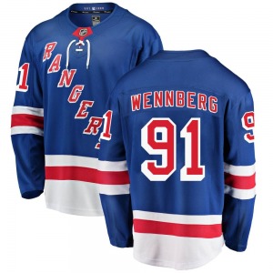 Youth Alex Wennberg New York Rangers Fanatics Branded Breakaway Blue Home Jersey