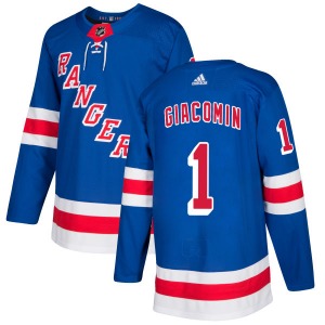 Eddie Giacomin New York Rangers Adidas Authentic Royal Jersey