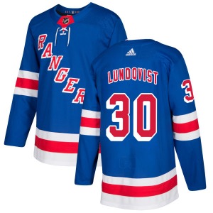 Henrik Lundqvist New York Rangers Adidas Authentic Royal Jersey