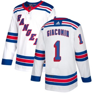 Eddie Giacomin New York Rangers Adidas Authentic White Jersey