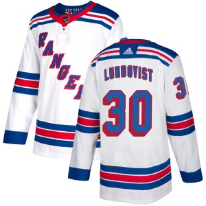 Henrik Lundqvist New York Rangers Adidas Authentic White Jersey