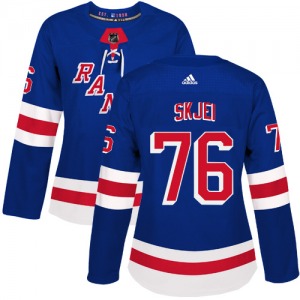 Women's Brady Skjei New York Rangers Adidas Authentic Royal Blue Home Jersey