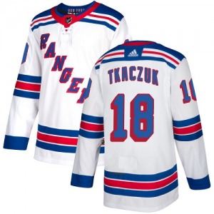 Women's Walt Tkaczuk New York Rangers Adidas Authentic White Away Jersey