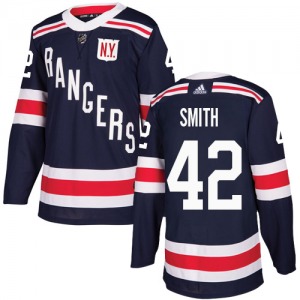 Youth Brendan Smith New York Rangers Adidas Authentic Navy Blue 2018 Winter Classic Jersey