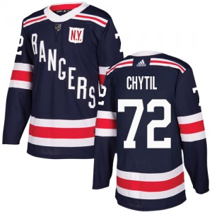 Youth Filip Chytil New York Rangers Adidas Authentic Navy Blue 2018 Winter Classic Jersey