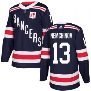 Sergei Nemchinov New York Rangers Adidas Authentic Navy Blue 2018 Winter Classic Jersey
