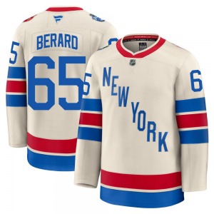 Youth Brett Berard New York Rangers Fanatics Premium Beige 2026 Winter Classic Jersey