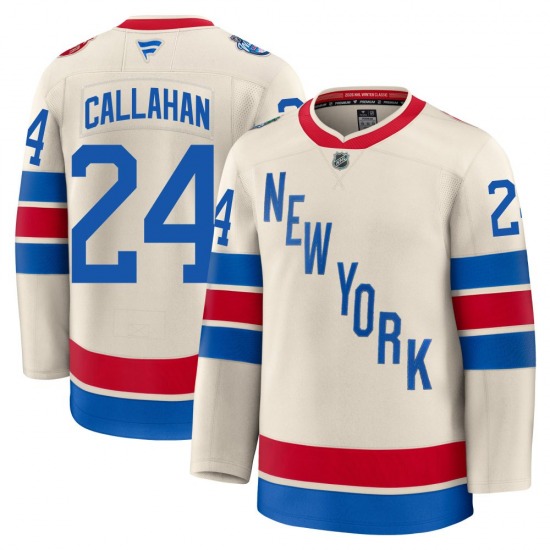 Youth Ryan Callahan New York Rangers Fanatics Premium Beige 2026 Winter Classic Jersey