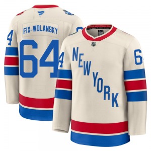 Youth Trey Fix-Wolansky New York Rangers Fanatics Premium Beige 2026 Winter Classic Jersey