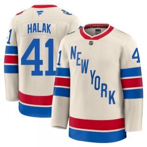 Youth Jaroslav Halak New York Rangers Fanatics Premium Beige 2026 Winter Classic Jersey
