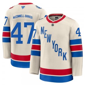 Youth Bryce McConnell-Barker New York Rangers Fanatics Premium Beige 2026 Winter Classic Jersey