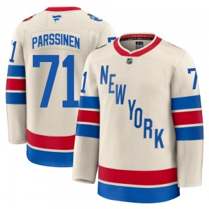 Youth Juuso Parssinen New York Rangers Fanatics Premium Beige 2026 Winter Classic Jersey