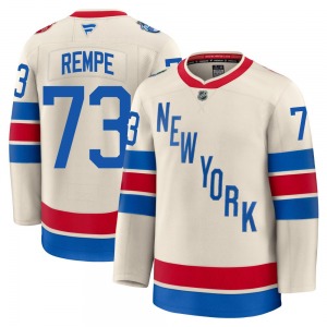 Youth Matt Rempe New York Rangers Fanatics Premium Beige 2026 Winter Classic Jersey