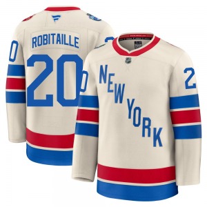 Youth Luc Robitaille New York Rangers Fanatics Premium Beige 2026 Winter Classic Jersey