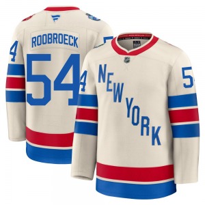 Youth Dylan Roobroeck New York Rangers Fanatics Premium Beige 2026 Winter Classic Jersey