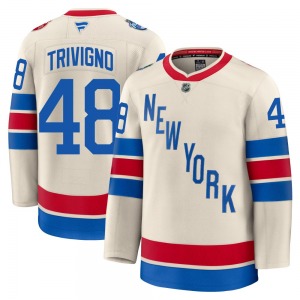Youth Bobby Trivigno New York Rangers Fanatics Premium Beige 2026 Winter Classic Jersey