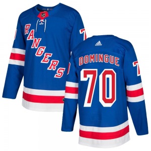 Louis Domingue New York Rangers Adidas Authentic Royal Blue Home Jersey