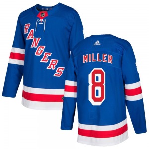 J.T. Miller New York Rangers Adidas Authentic Royal Blue Home Jersey