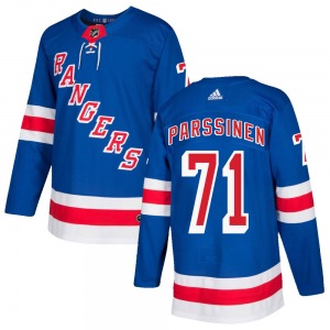 Juuso Parssinen New York Rangers Adidas Authentic Royal Blue Home Jersey