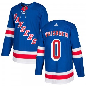 Kalle Vaisanen New York Rangers Adidas Authentic Royal Blue Home Jersey