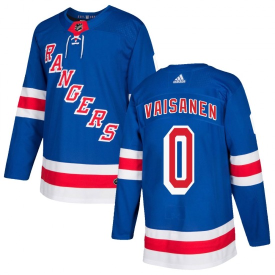 Kalle Vaisanen New York Rangers Adidas Authentic Royal Blue Home Jersey